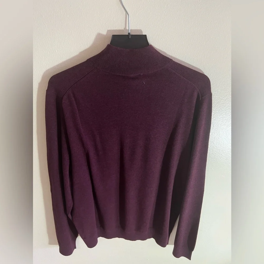 COPY - Jos A Banks Men’s Merino Wool 1/4 Zip Pullover. Size XL